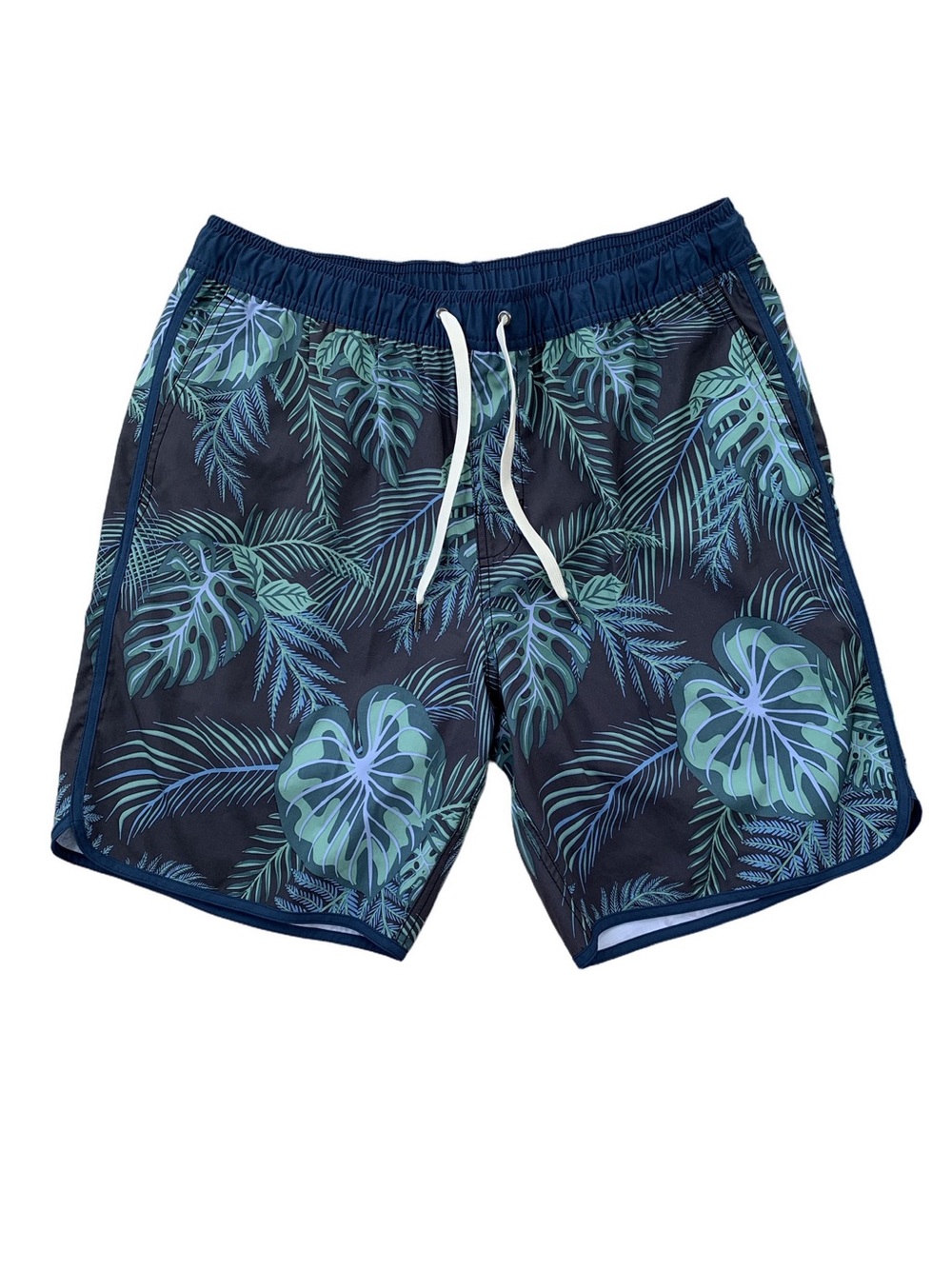 Fair Harbor Men’s Size Large Anchor Trunk in Navy Evergreen Lined Swim Trunks